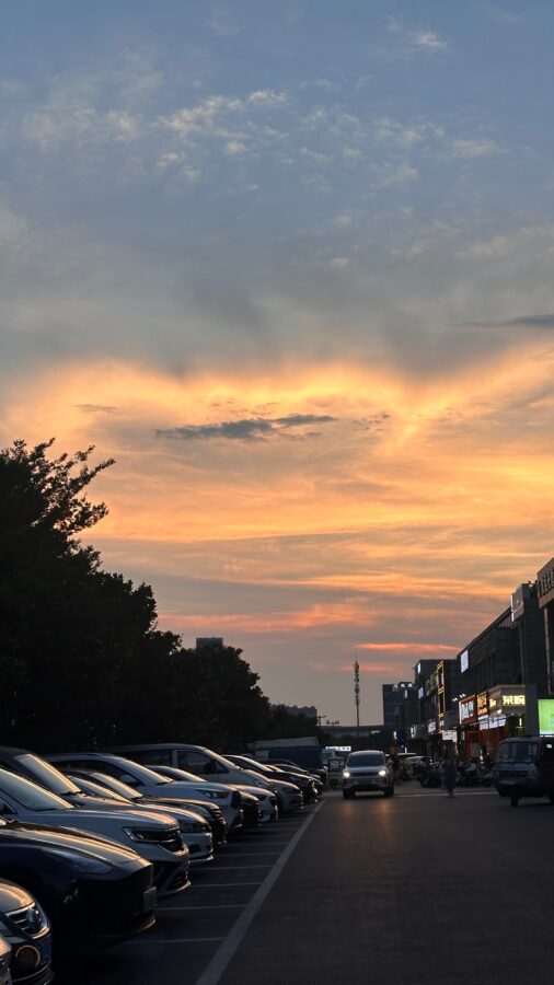 Colourful evening.